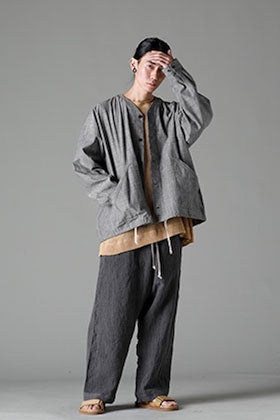 O project 23SS Gray x Mustard Combination Color Style