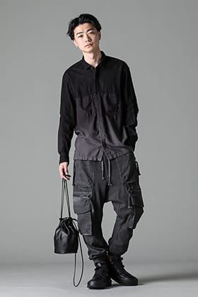 The Viridi-anne 刺繍入りグラデーション染めシャツのブランドミックススタイル