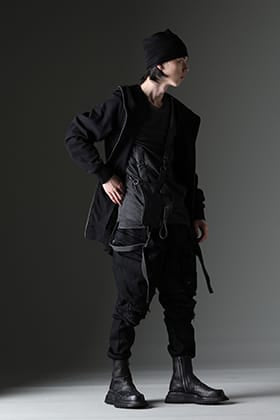 JULIUS 2023SS オールブラック ミリタリースタイル