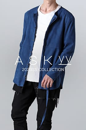 ASKYY レザーシャツ春コーディネイト！