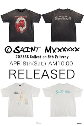[销售预告]  ©️SAINT M×××××× 2023SS系列第6次到货商品4月8日 (六) 日本时间上午10点开始销售!