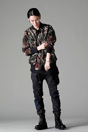 D.HYGEN 23SS Mura Dyed Nylon Ox Bomber Jacket Styling