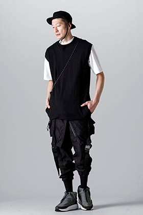 RIPVANWINKLE 23SS All In One Cross Knit Jersey Layered Style