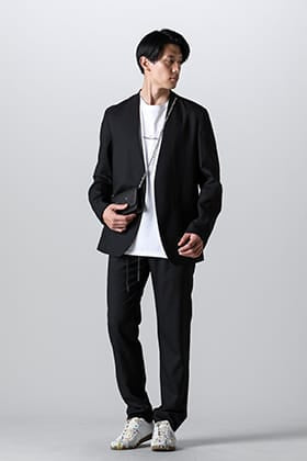 Maison Margiela Classic Collarless Jacket Suit Style