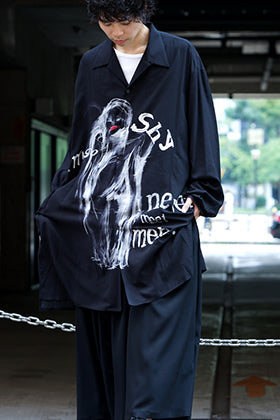 B Yohji Yamamoto I'M SO SHY Long Shirts Style