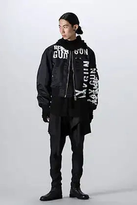 TAKAHIROMIYASHITAtheSoloIst. 2-Way Cropped Bomber Jacket Balaclava Style