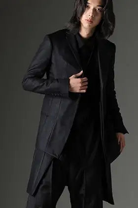 JULIUS 2023-24AW A-line Layered Jacket Styling