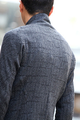 D.HYGEN Wool jacquard Zip shirts Style