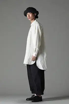 KLASICA 23-24AW Short Collar Oversized Shirt Coordinate