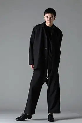 O project 23-24AW All Black Mac Coat Style