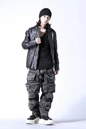 D.HYGEN & JULIUS 2024AW A-line silhouette leather styling