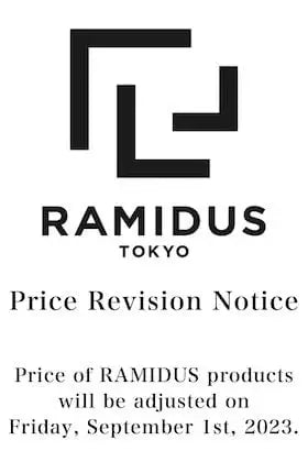 [重要] 9月1日(金)からRAMIDUSの価格が改定されます