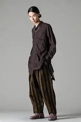 ZIGGY CHEN 23-24AW Original striped shirt styling