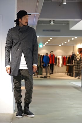 RIPVANWINKLE [ Flannel Jersey Coat ] styling!!!