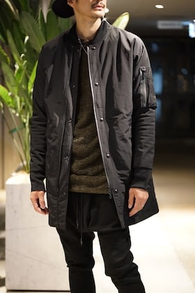 RIPVANWINKLE [ MA-1 Coach Jacket ] styling!!!