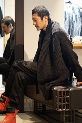 JULIUS 18A/W [ Knit Gown ] styling.