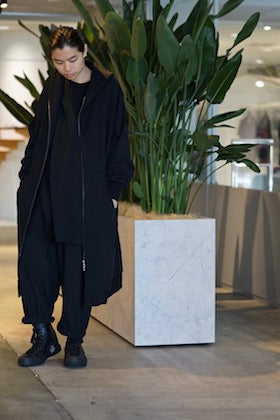 JULIUS 18A/W [ Combination Over Zip Up Hoodie ]