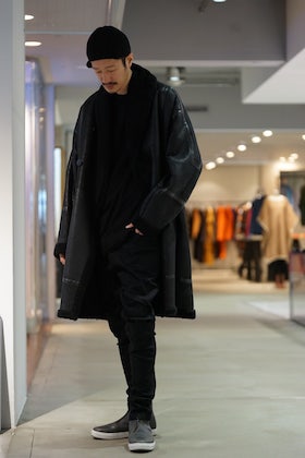 JULIUS 18 A/W [ Mouton Gown Coat ]