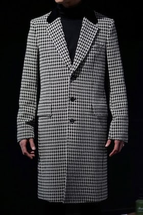 GalaabenD [ CHECK JACQUARD COAT ]