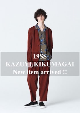 KAZUYUKI KUMAGAI & ATTACHMENT 19SS New Item Arrived !!!