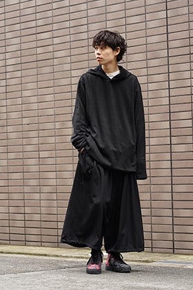 Yohji Yamamoto 19SS String Hem Hoodie Style