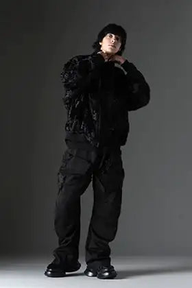 JULIUS 2023-24 AW Winter Lamb Hair Blouson Styling