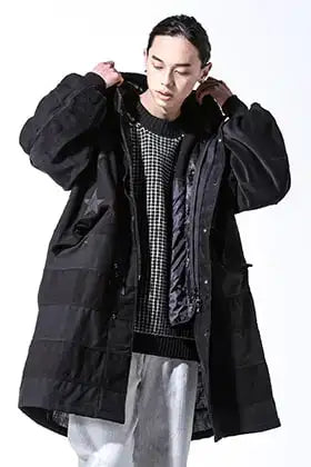 ink 2023-24AW black flag 3-way coat styling