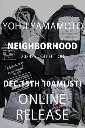 [arrival information] Yohji Yamamoto & NEIGHBORHOOD collaboration items are now available online!