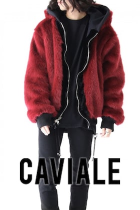 CAVIALE [ FUR LINED HOODIE REVERSIBLE ] 急遽入荷!!