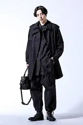 Yohji Yamamoto × ACRONYM 2024SS オールブラック モードカジュアルスタイル