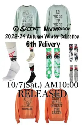 [Release notice] SAINT Mxxxxxx 2023-24AW Collection 6th Delivery on Saturday October 7 at 10am Japan time!