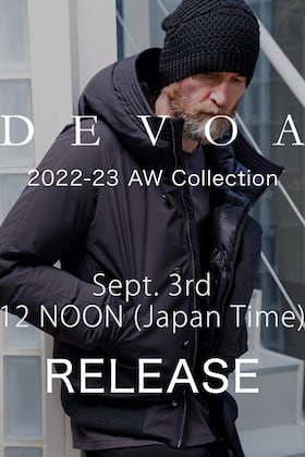 [Release Notice] DEVOA 22-23AW Collection September Arrival will be available from 12 noon on Sept 3rd(Sat.).