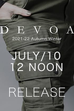 DEVOA 2021-22 AW will be on sale from July 10 at 12 noon!
