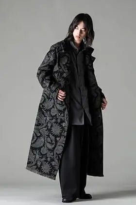 Yohji Yamamoto 23-24 AW Gobelin Jacquard Coat Styling