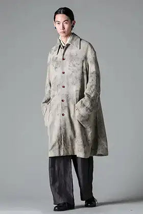 PENG TAI 2024SS Hand-dyed Car Coat Styling