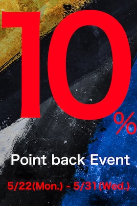 [Event Information] We will hold a "10% point back event" in stores and online!