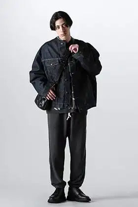 O Project Sweatpants Denim jacket style