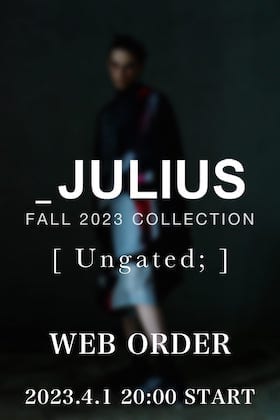 [予約情報] 只今よりJULIUS 2023PF(プレフォール)コレクションのオンライン先行予約受付を開始いたします！