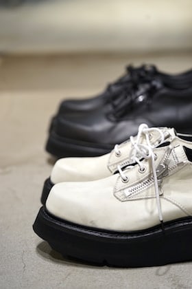 JULIUS 19 PRE SPRING New Item [ DOUBLE ZIP THICK-SOLED SHOES ]