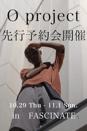 O project 20SS Collection サンプル予約会を開催!!