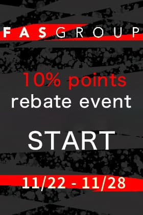 FAS-GROUP 10% point rebate event starts!