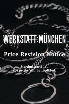 WERKSTATT:MÜNCHEN Price Revision Notice