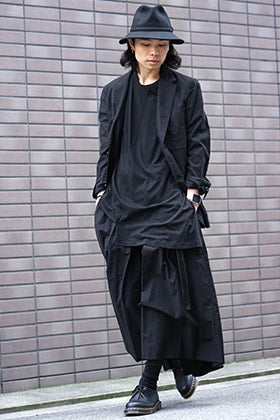 Yohji Yamamoto Single Outer Jacket and Hakama Pants
