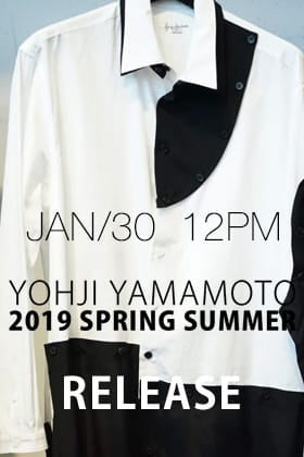 [Release Date Notice] Yohji Yamamoto Releasing on 30th Jan 12 noon!