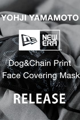 Yohji Yamamoto x NEWERA "Dog & Chain Mask" is now on sale!