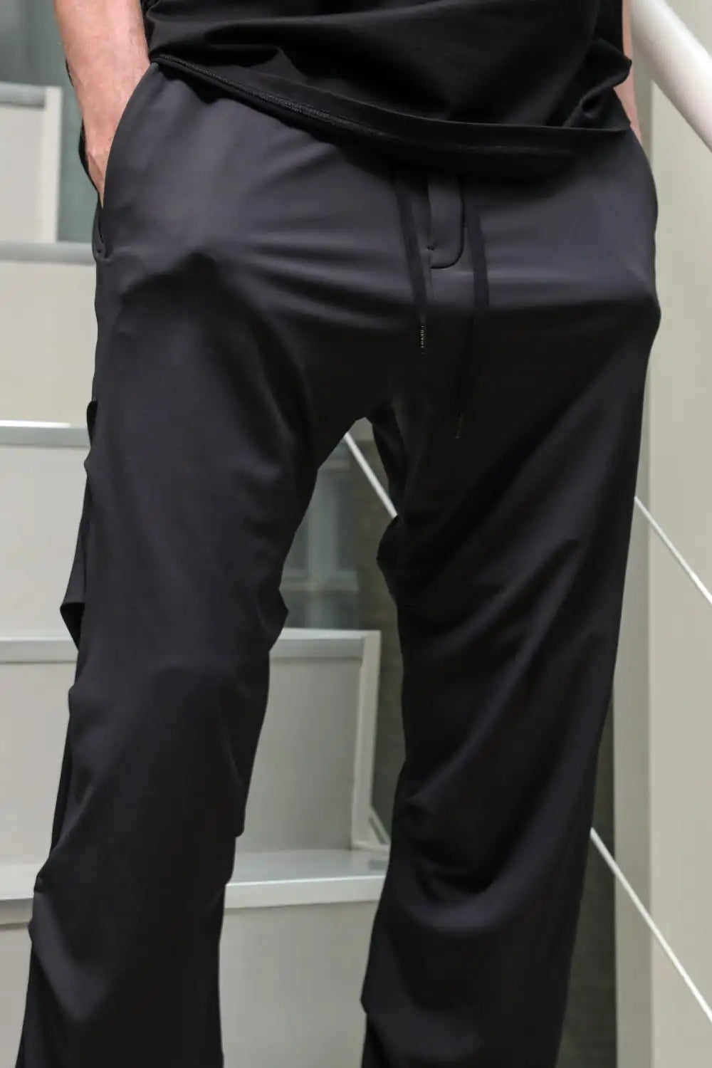 Jogger pants hybrid yarn jersey