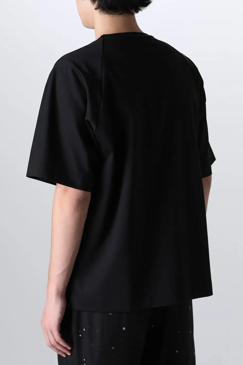 Short Sleeved T-Shirt Black × Black cord