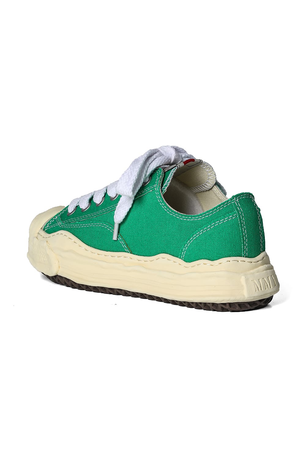 HANK- Original sole sneaker LOW Cut canvas Vintage like Sole Green