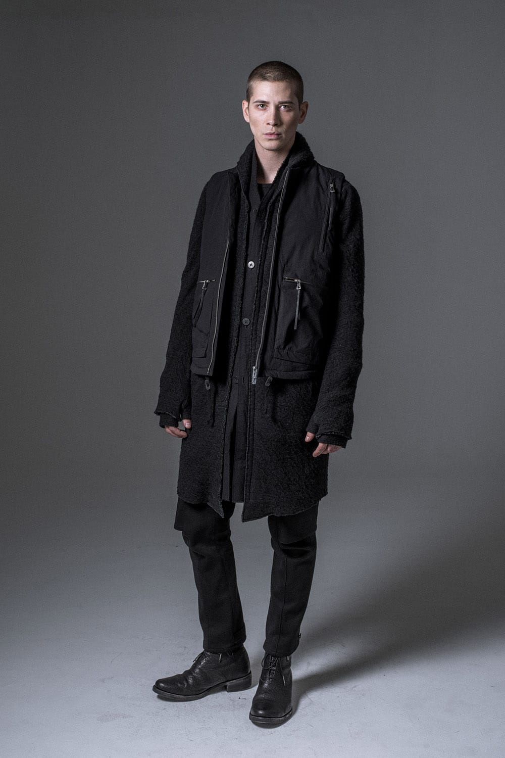 Norway wool dual-layered fabric coat
