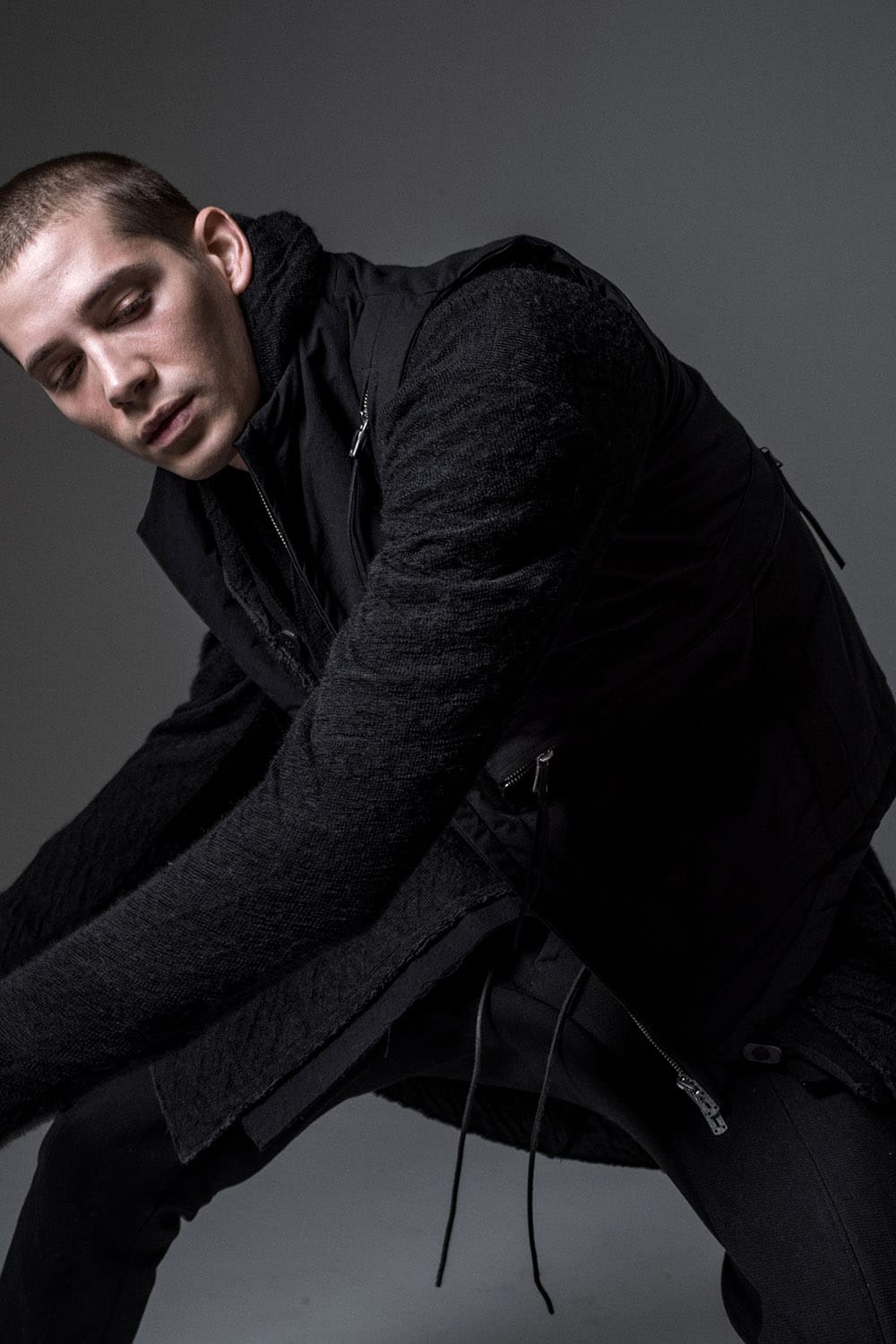 Norway wool dual-layered fabric coat